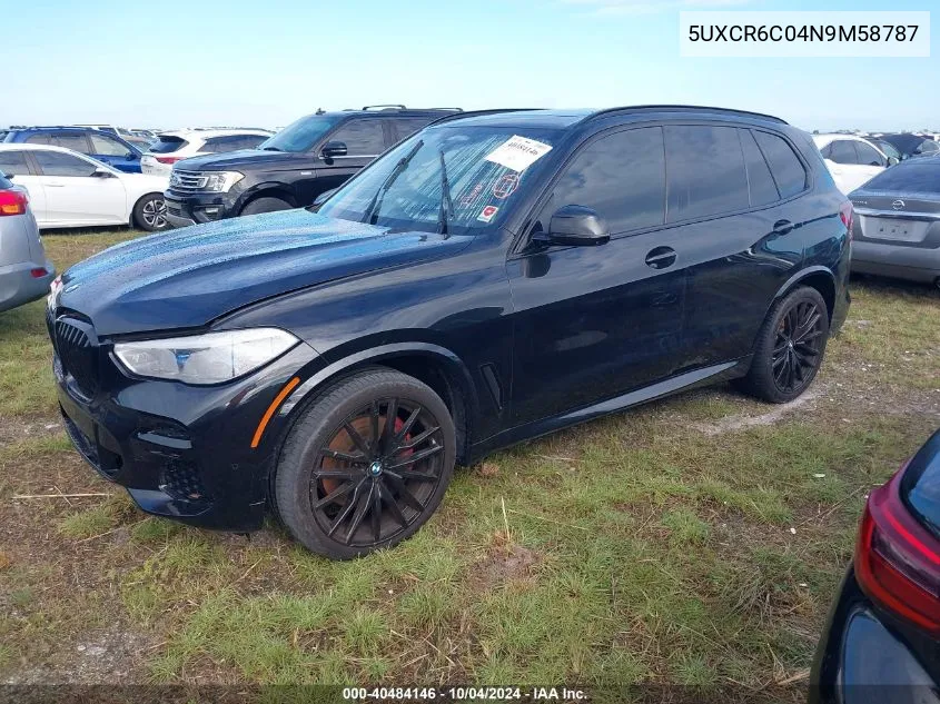 5UXCR6C04N9M58787 2022 BMW X5 xDrive40I