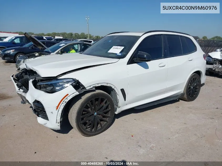 5UXCR4C00N9M60976 2022 BMW X5 Sdrive40I