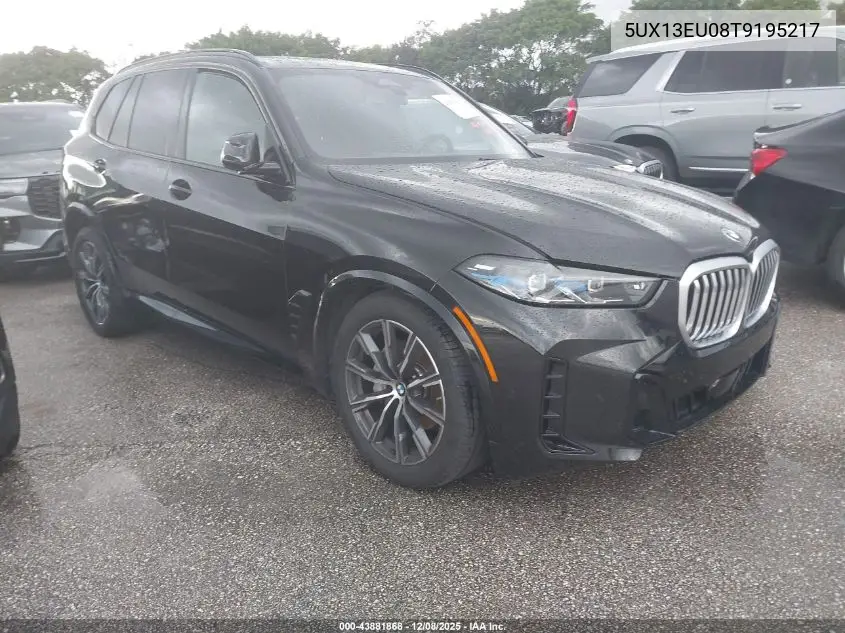 5UX13EU08T9195217 2026 BMW X5 Sdrive40I