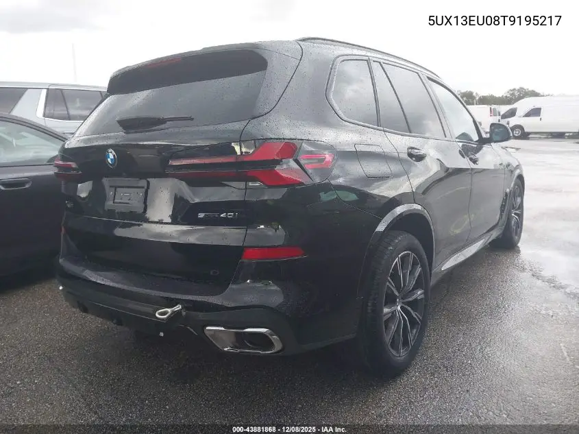 5UX13EU08T9195217 2026 BMW X5 Sdrive40I