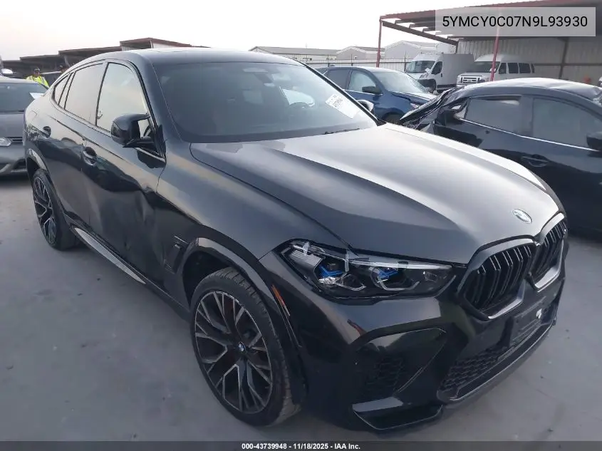 5YMCY0C07N9L93930 2022 BMW X6 M