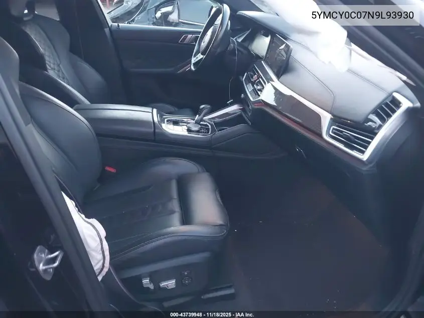5YMCY0C07N9L93930 2022 BMW X6 M