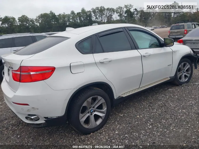 5UXFG2C52BLX08551 2011 BMW X6 xDrive35I