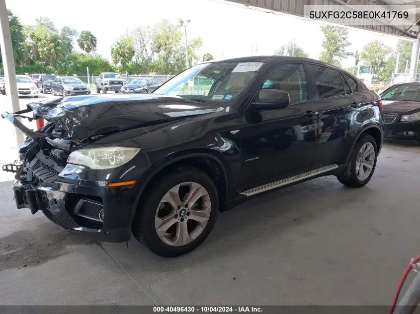 5UXFG2C58E0K41769 2014 BMW X6 xDrive35I