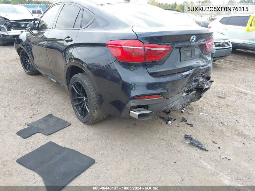 5UXKU2C5XF0N76315 2015 BMW X6 xDrive35I