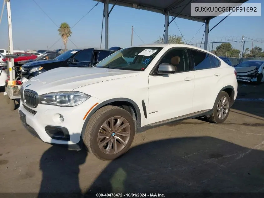 5UXKU0C56F0F91692 2015 BMW X6 Sdrive35I