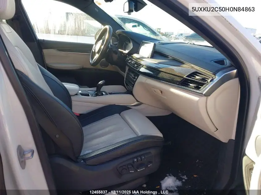 5UXKU2C50H0N84863 2017 BMW X6 xDrive35I
