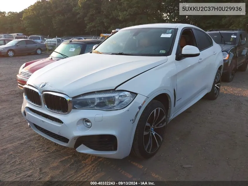 5UXKU2C37H0U29936 2017 BMW X6 xDrive35I