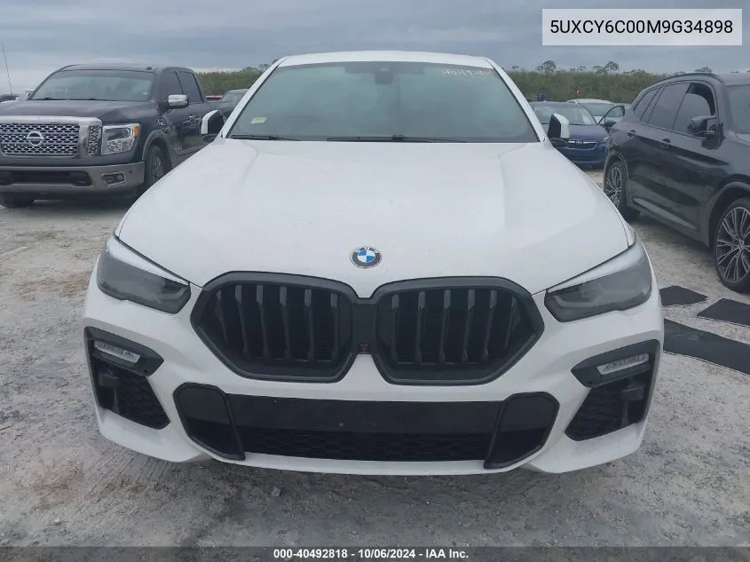 5UXCY6C00M9G34898 2021 BMW X6 xDrive40I