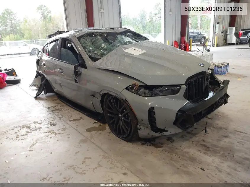 5UX33EX00R9T01236 2024 BMW X6 xDrive40I