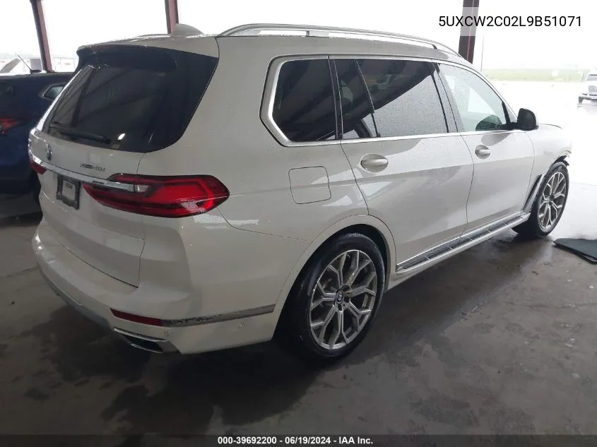 5UXCW2C02L9B51071 2020 BMW X7 xDrive40I