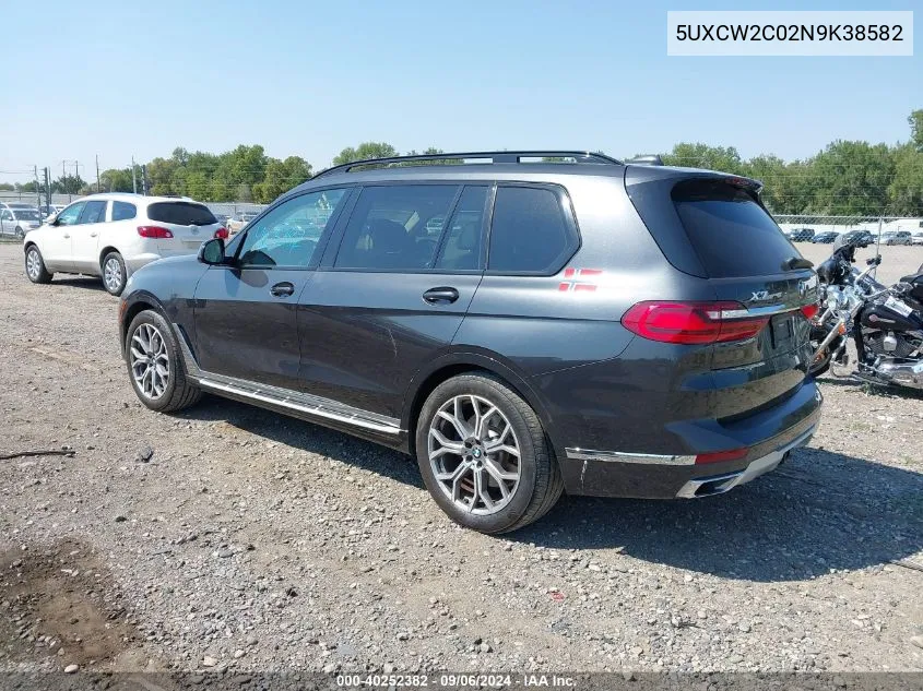 5UXCW2C02N9K38582 2022 BMW X7 xDrive40I