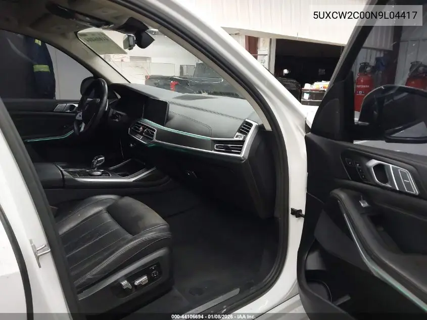 5UXCW2C00N9L04417 2022 BMW X7 xDrive40I