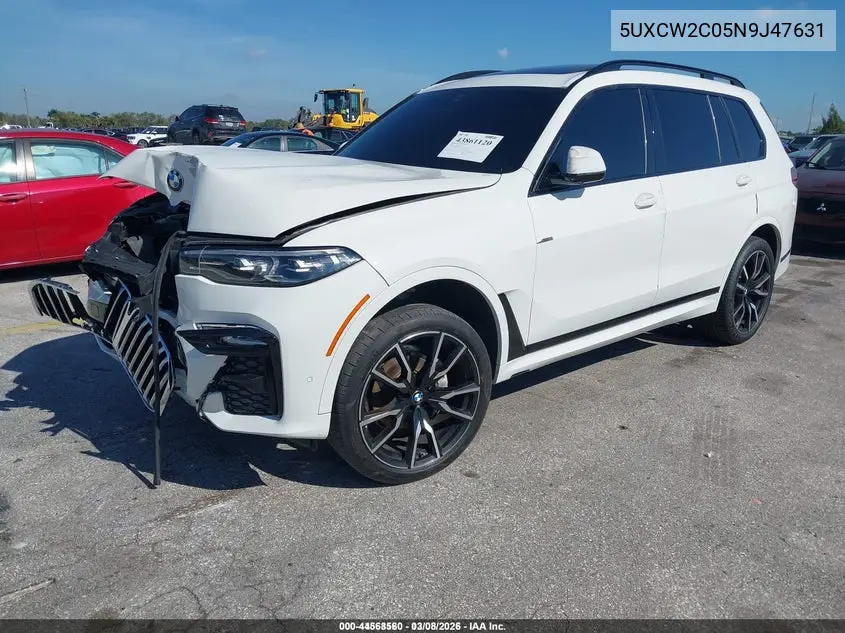 5UXCW2C05N9J47631 2022 BMW X7 xDrive40I