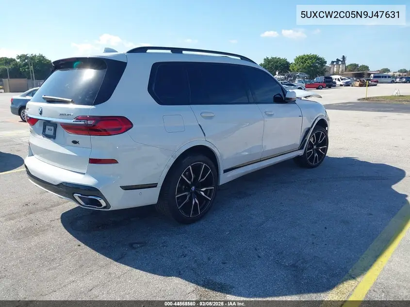 5UXCW2C05N9J47631 2022 BMW X7 xDrive40I