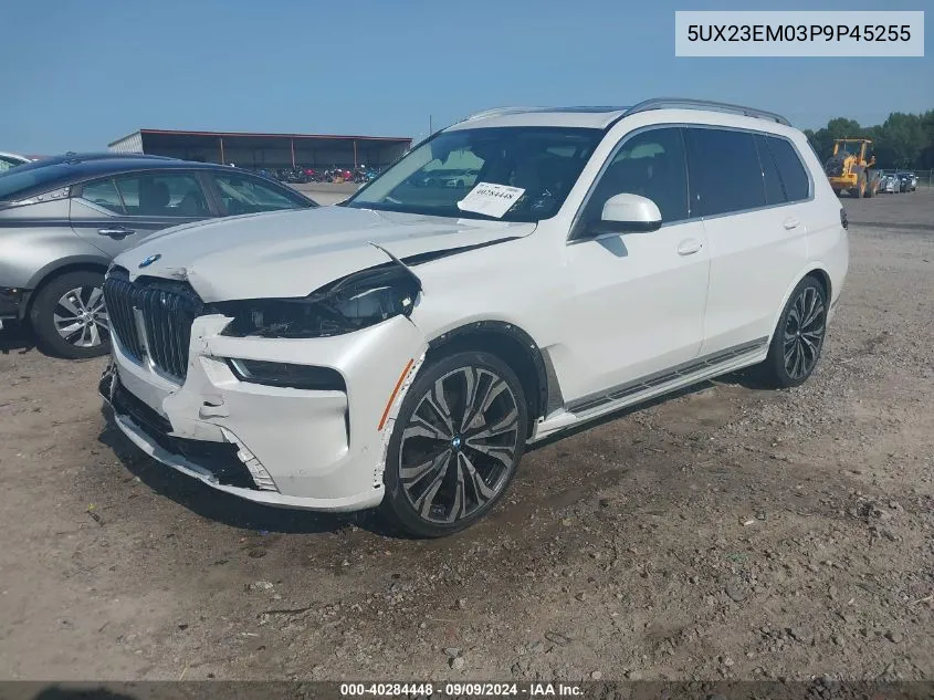 5UX23EM03P9P45255 2023 BMW X7 xDrive40I