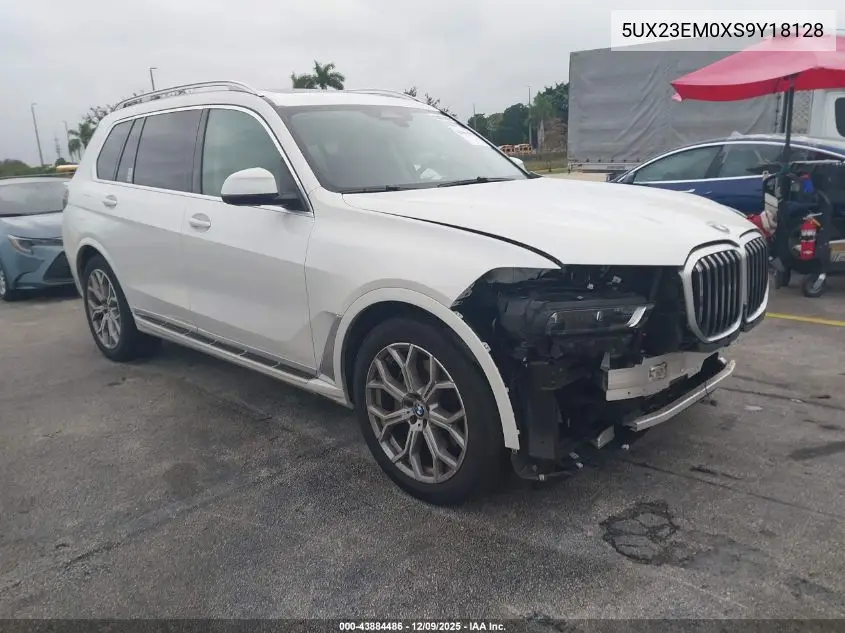 5UX23EM0XS9Y18128 2025 BMW X7 xDrive40I