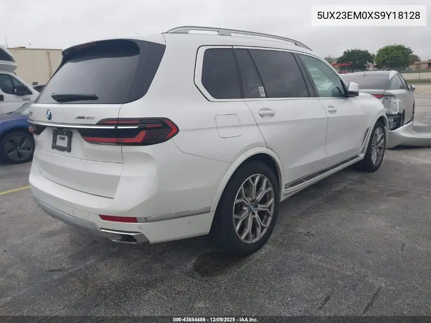 5UX23EM0XS9Y18128 2025 BMW X7 xDrive40I