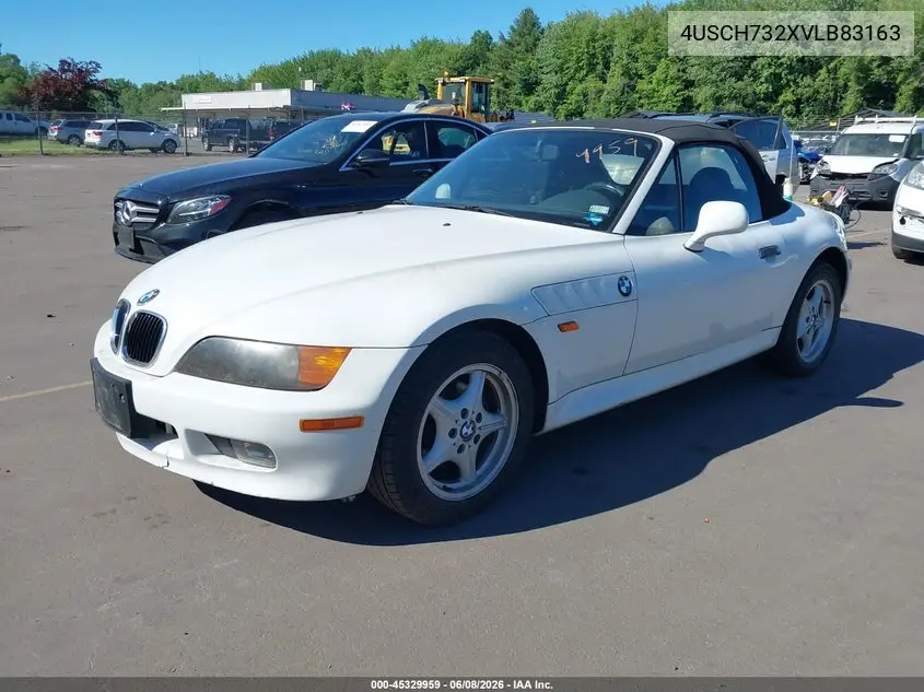 1997 BMW Z3 1.9L Roadster VIN: 4USCH732XVLB83163 Lot: 45329959
