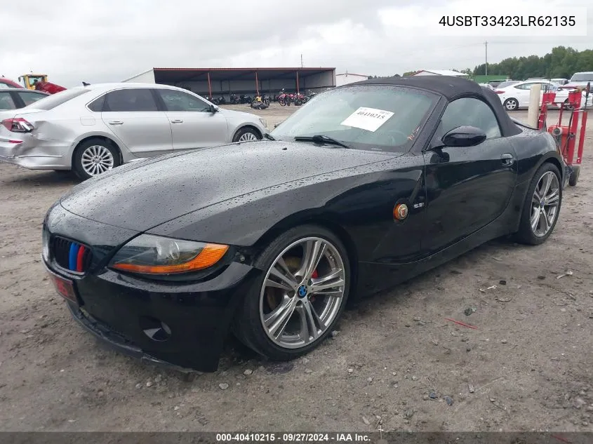 4USBT33423LR62135 2003 BMW Z4 2.5I