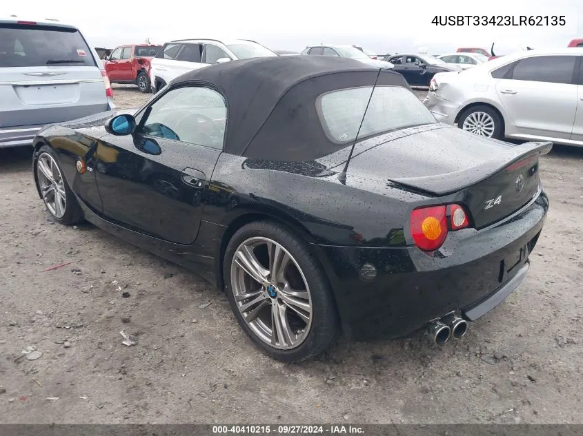 4USBT33423LR62135 2003 BMW Z4 2.5I