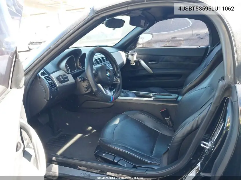 4USBT53595LU11062 2005 BMW Z4 3.0I