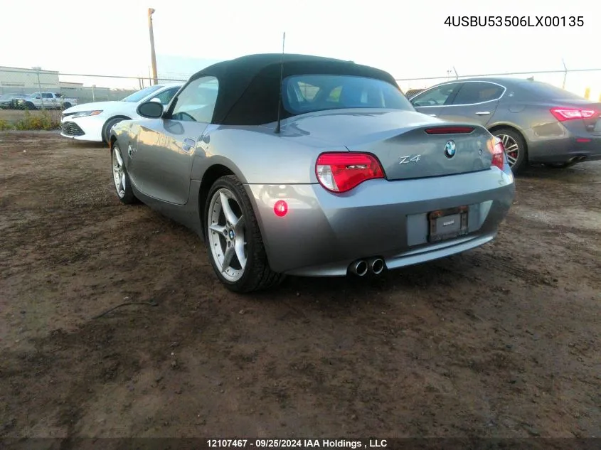 4USBU53506LX00135 2006 BMW Z4 3.0Si