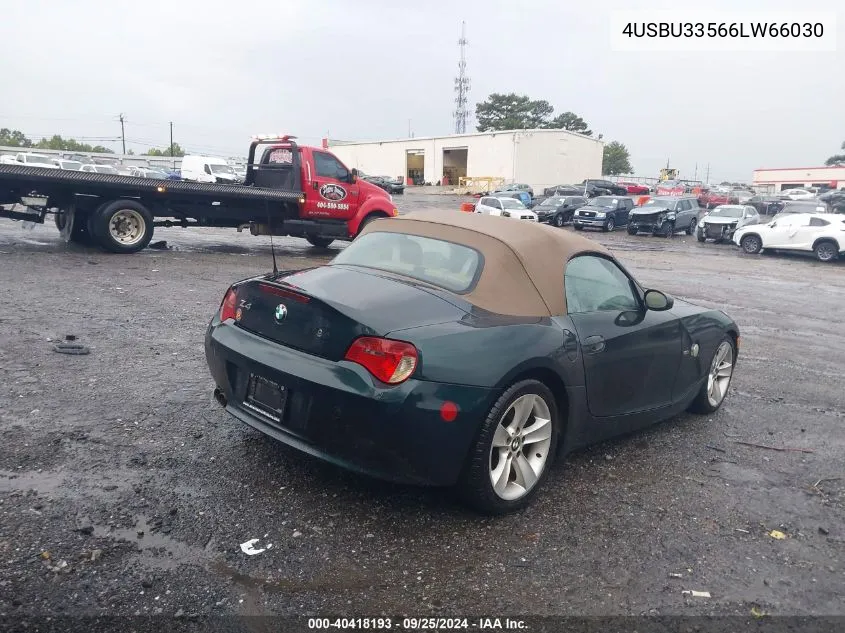 4USBU33566LW66030 2006 BMW Z4 3.0I