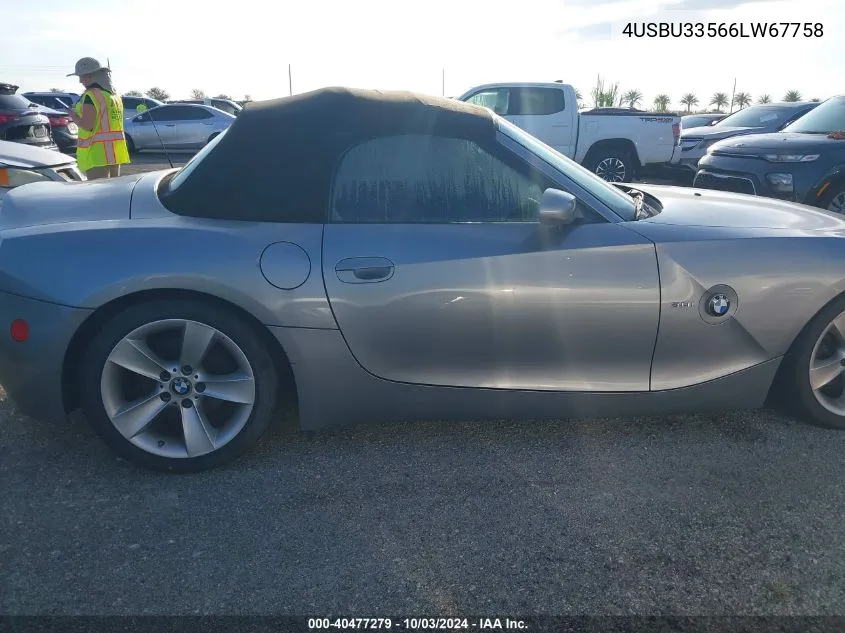 4USBU33566LW67758 2006 BMW Z4 3.0I