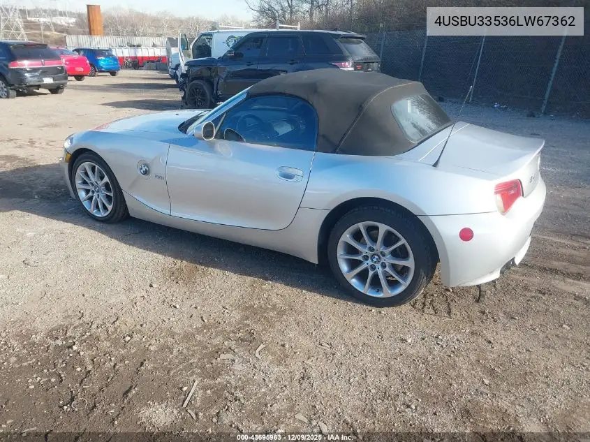 4USBU33536LW67362 2006 BMW Z4 3.0I