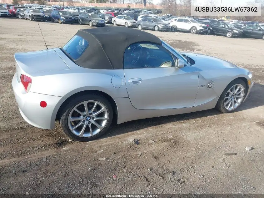 4USBU33536LW67362 2006 BMW Z4 3.0I