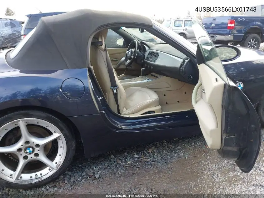 4USBU53566LX01743 2006 BMW Z4 3.0Si