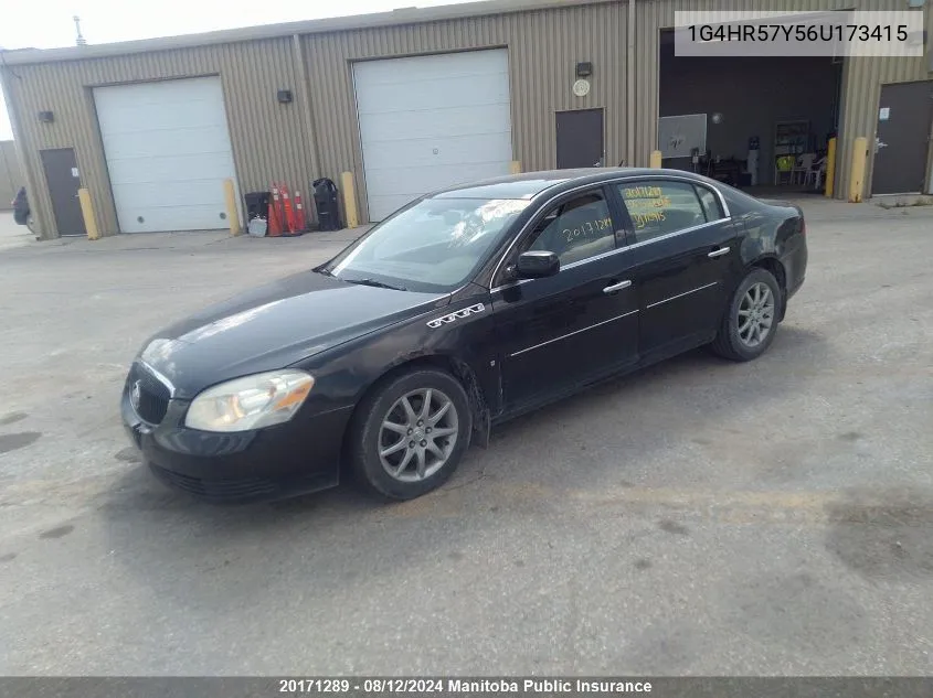 2006 Buick Lucerne Cxl V8 VIN: 1G4HR57Y56U173415 Lot: 20171289