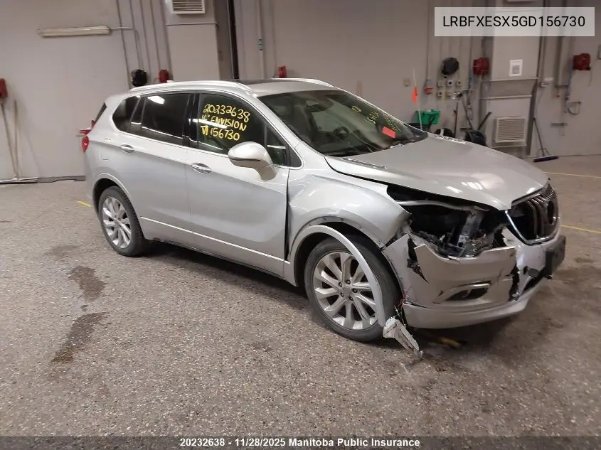 LRBFXESX5GD156730 2016 Buick Envision Turbo