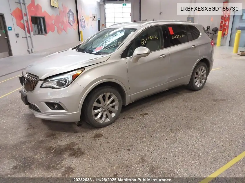 LRBFXESX5GD156730 2016 Buick Envision Turbo