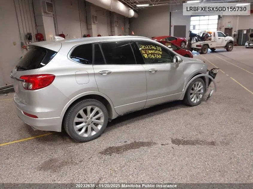 LRBFXESX5GD156730 2016 Buick Envision Turbo