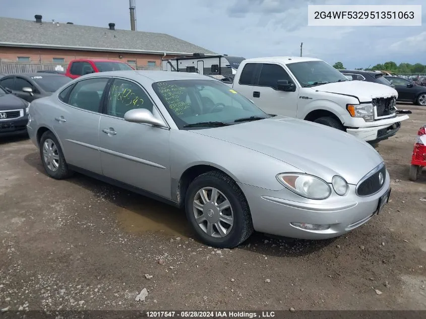 2005 Buick Allure VIN: 2G4WF532951351063 Lot: 12017547