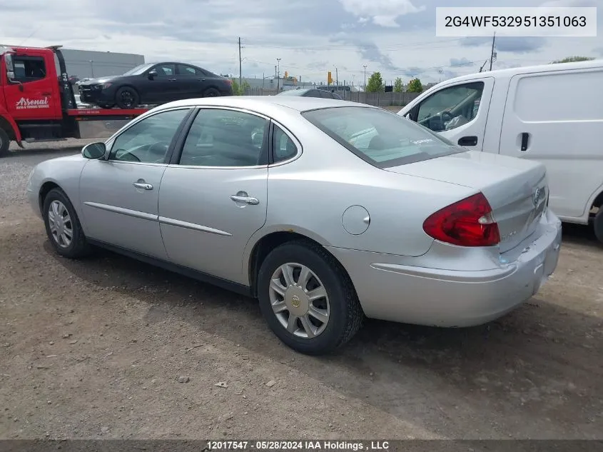 2005 Buick Allure VIN: 2G4WF532951351063 Lot: 12017547