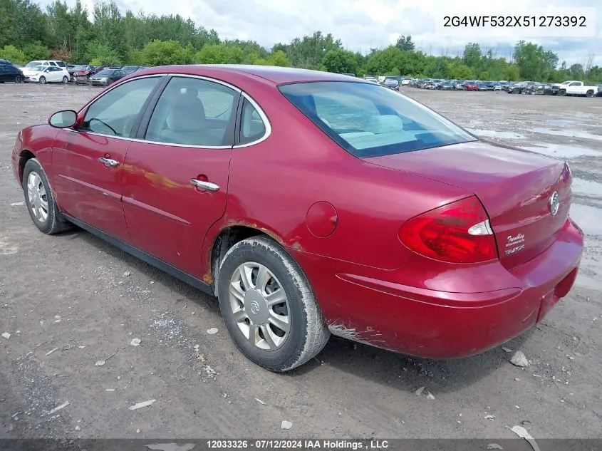 2005 Buick Allure VIN: 2G4WF532X51273392 Lot: 12033326