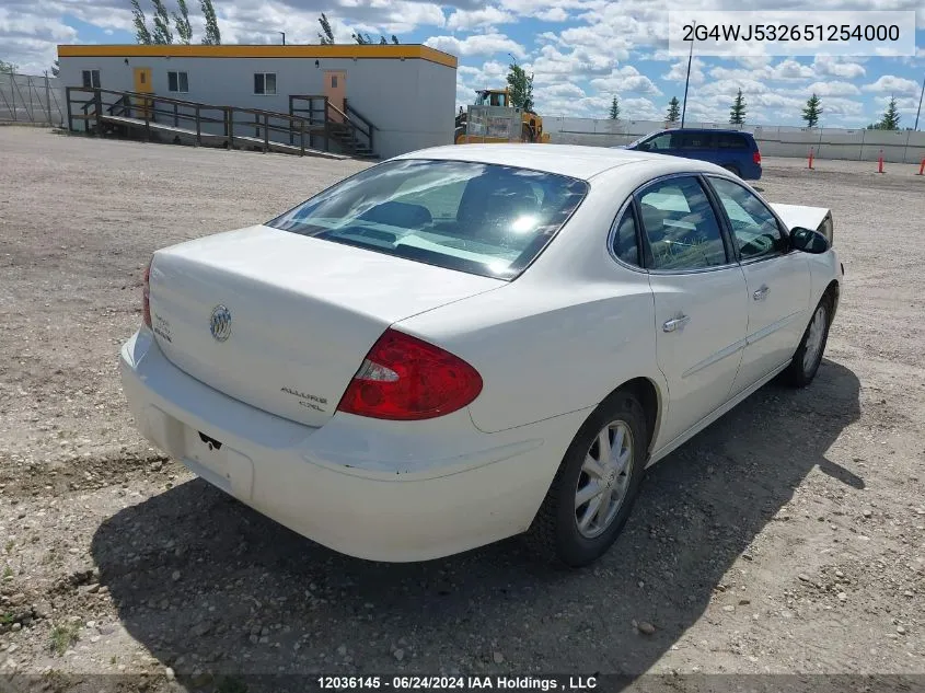 2005 Buick Allure VIN: 2G4WJ532651254000 Lot: 12036145