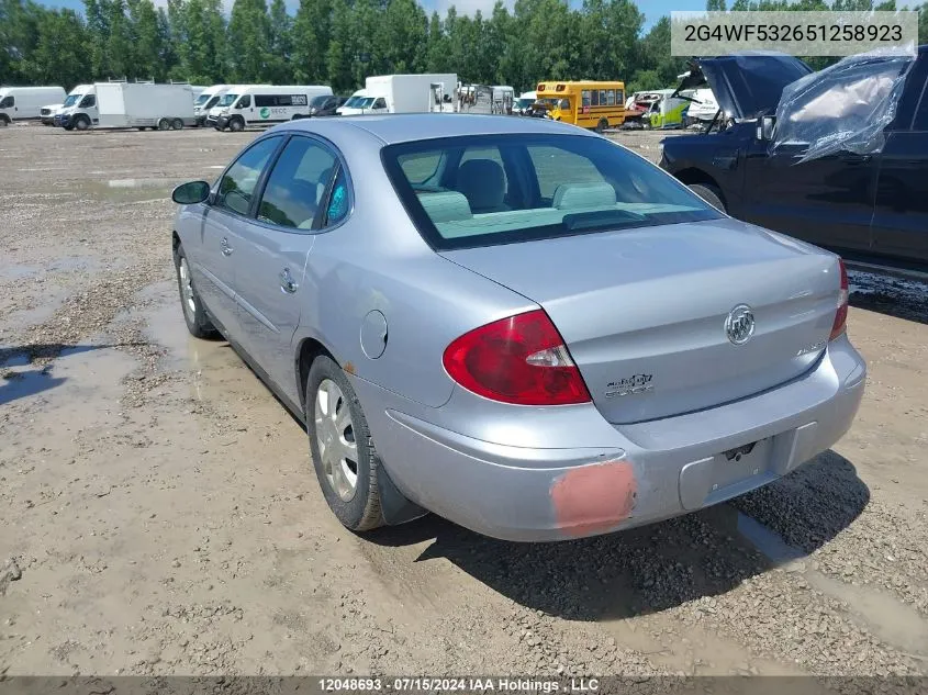 2005 Buick Allure VIN: 2G4WF532651258923 Lot: 12048693