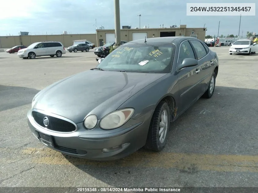 2005 Buick Allure Cxl VIN: 2G4WJ532251345457 Lot: 20159348