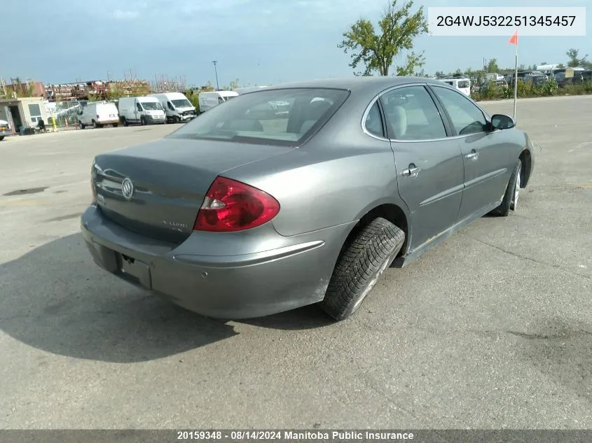 2005 Buick Allure Cxl VIN: 2G4WJ532251345457 Lot: 20159348