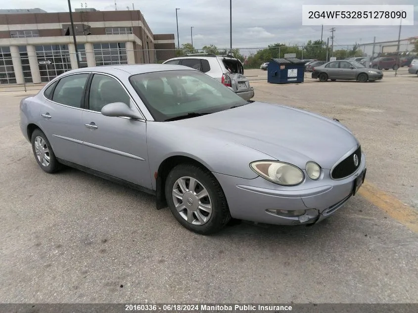 2G4WF532851278090 2005 Buick Allure Cx