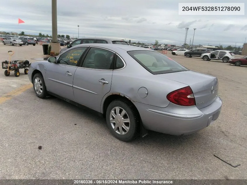 2G4WF532851278090 2005 Buick Allure Cx