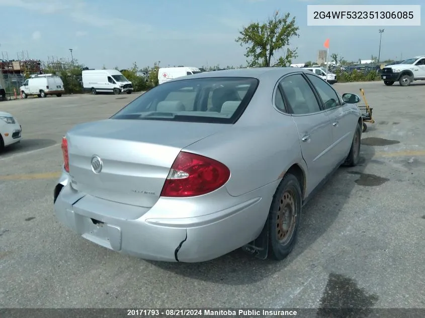 2005 Buick Allure Cx VIN: 2G4WF532351306085 Lot: 20171793