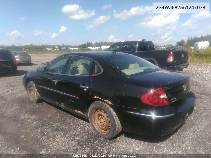 2006 Buick Allure VIN: 2G4WJ582561247078 Lot: 12079106