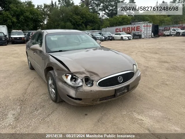 2006 Buick Allure Cxl VIN: 2G4WJ582761248698 Lot: 20174538