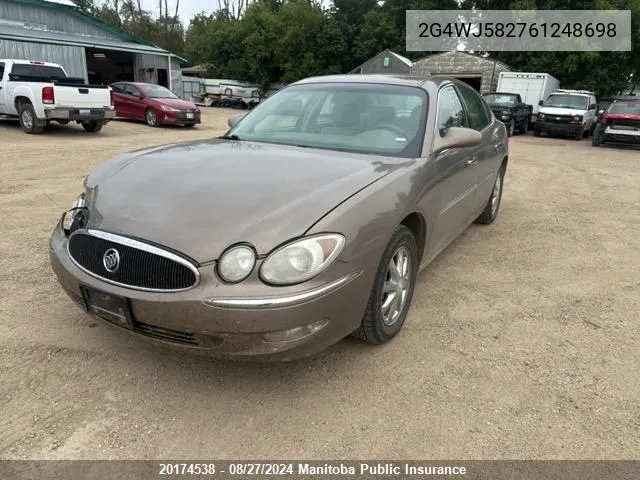 2006 Buick Allure Cxl VIN: 2G4WJ582761248698 Lot: 20174538