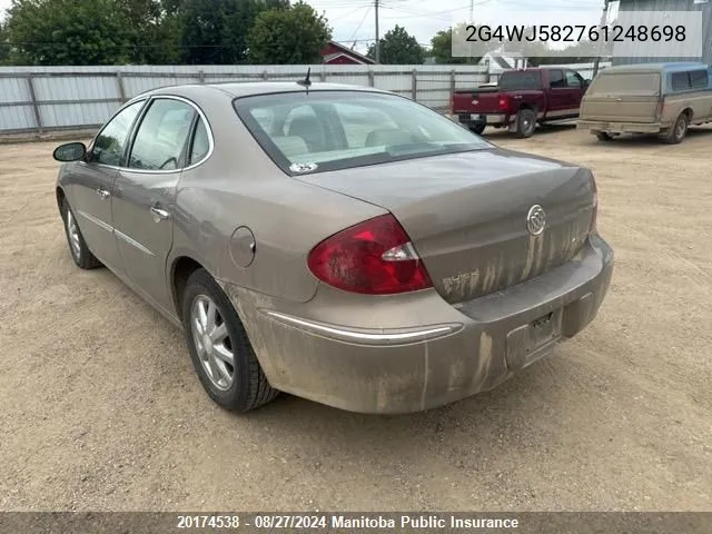 2006 Buick Allure Cxl VIN: 2G4WJ582761248698 Lot: 20174538